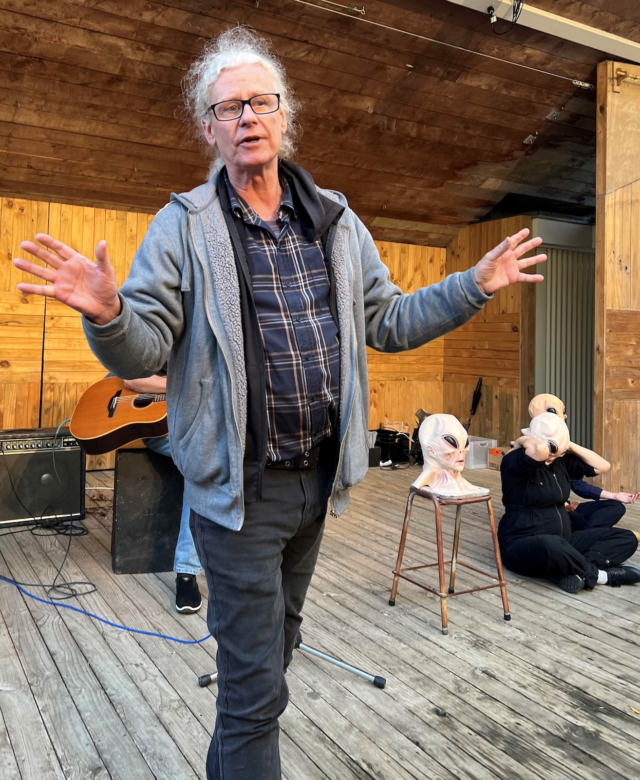 David Blyth directing on Night Freaks